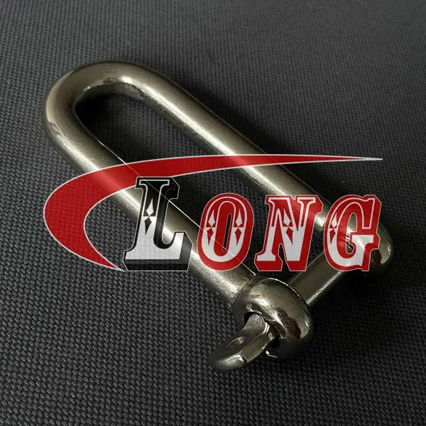 Captive Pin Long D Shackle Stainless Steel