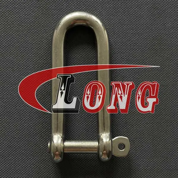 Captive Pin Long D Shackle Stainless Steel