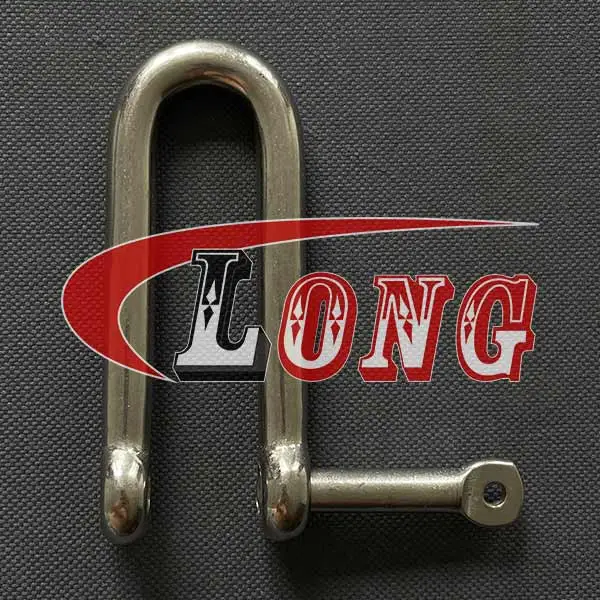 Captive Pin Long D Shackle Stainless Steel