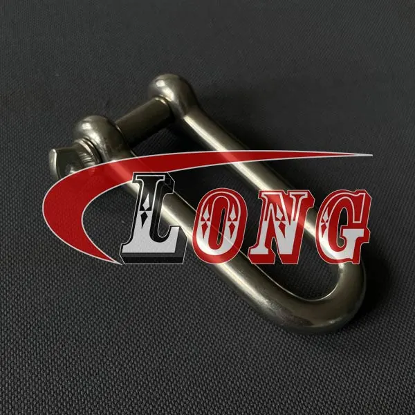 Long D Shackle screw pin Stainless Steel