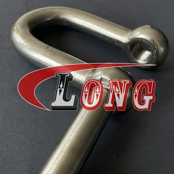 Captive Square Head Pin D Shackle Stainless Steel