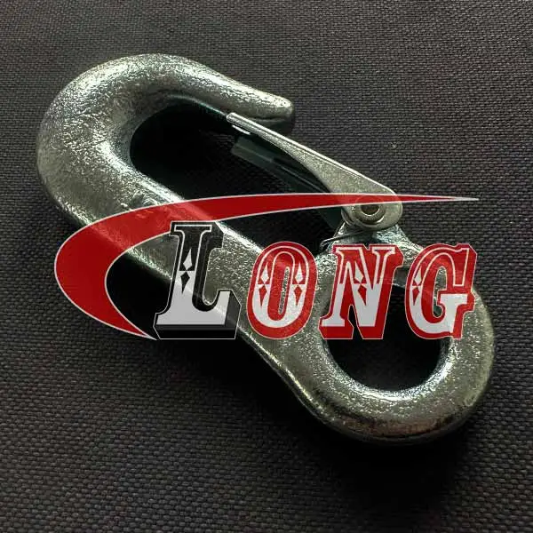 winch hook w/ latch carbon steel 3.5ton