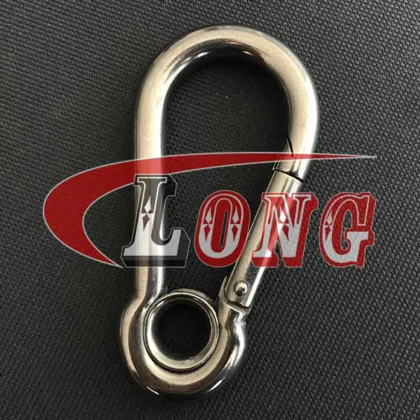 stainless steel carbine snap hook with eye din 5299