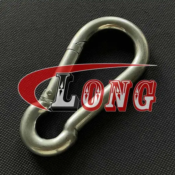 carabiner snap hook din5299 c zinc plated