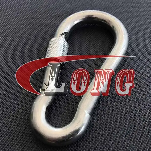 spring snap hook with screw nut galvanized