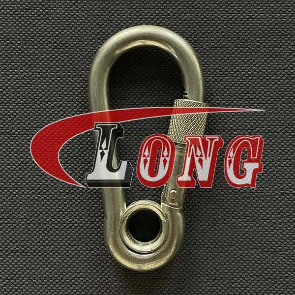 Carabiner Snap Hook with Eye and Screw Nut Galvanized DIN5299 LG RIGGING®