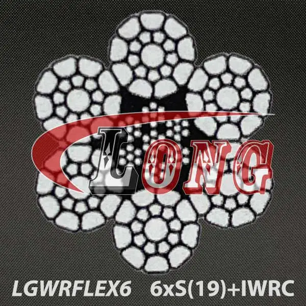 compacted steel wire rope for trawl 6x19S+IWRC LGWRFLEX6