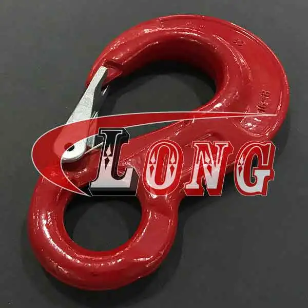 g80 eye sling hook with safety latch gs type lg rigging