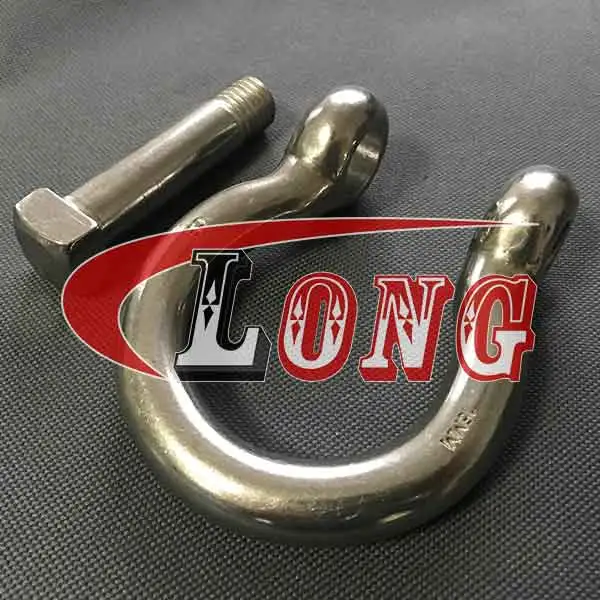 bow shackle stainless steel square head pin 16mm