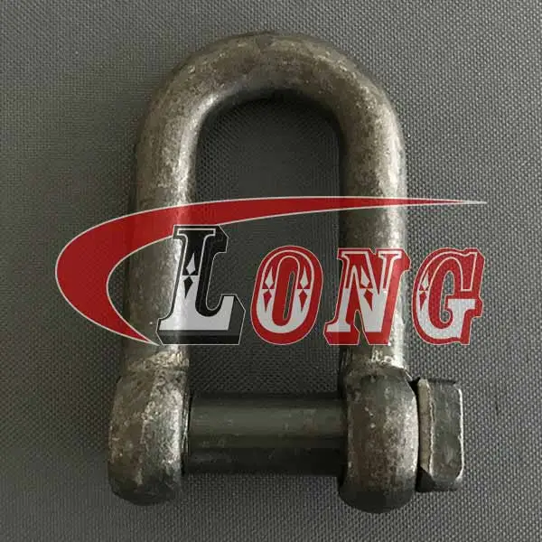 Trawling Shackle Dee Type Square Head Pin Self-colored LG RIGGING®
