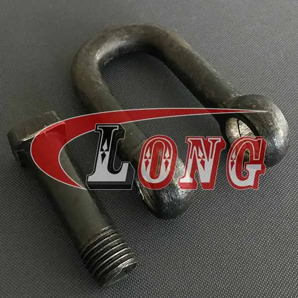 trawling shackle dee type square head pin self-colored european type