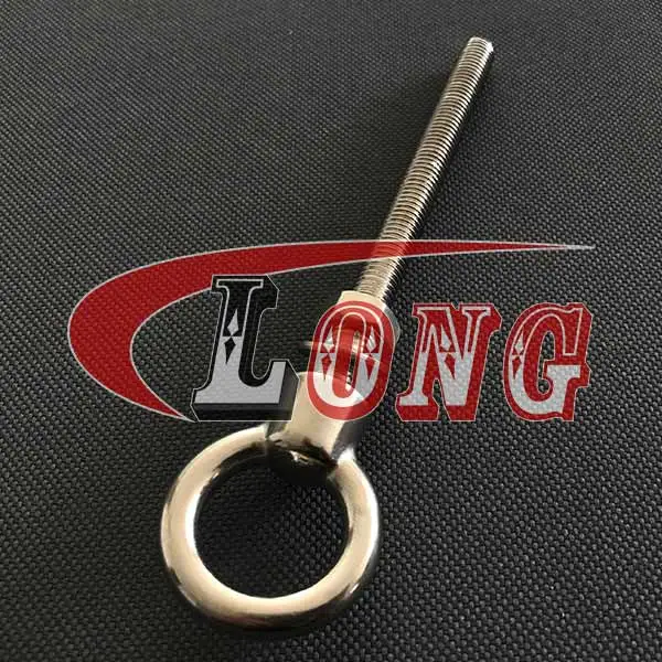Stainless Steel Long Shank Eye Bolt with Nut and Washer LG RIGGING®