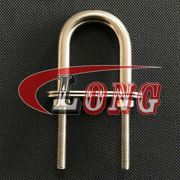 Stainless Steel U Bolt TPN Type with 2 Plates & Nuts for Trawling Gear LG RIGGING®