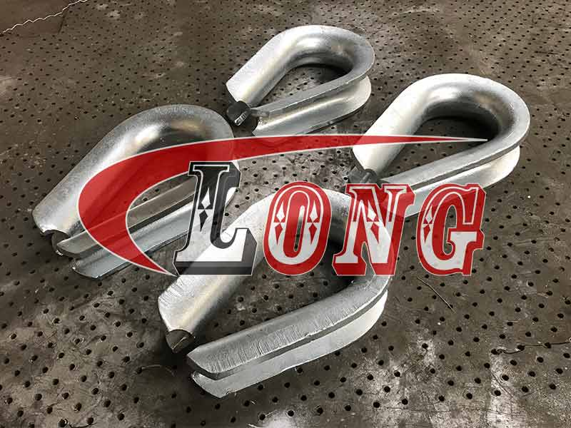 Heavy Duty Wire Rope Thimble G-414 Galvanized US Type LG RIGGING®