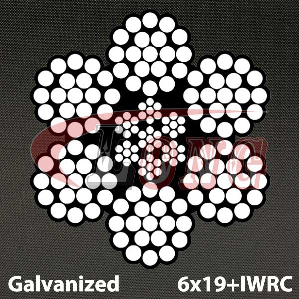 Steel Wire Rope 6x19+IWRC Galvanized for Trawl LG RIGGING®