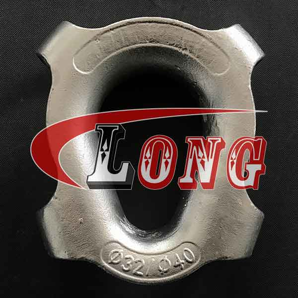 Synthetic Rope Thimble Semi Enclosed Thimble Galvanized LG RIGGING®