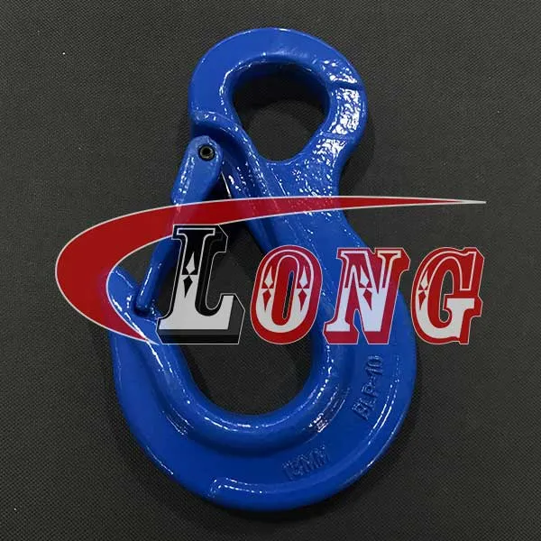 Grade 100 Eye Sling Hook with Forged Latch French Type