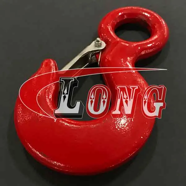 LGRIG® Grade 80 Eye Hoist Hook with Latch