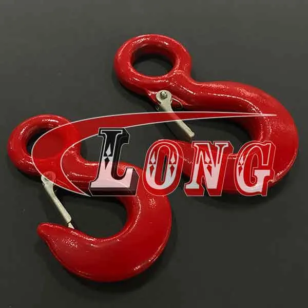 LGRIG® Grade 80 Eye Hoist Hook with Latch