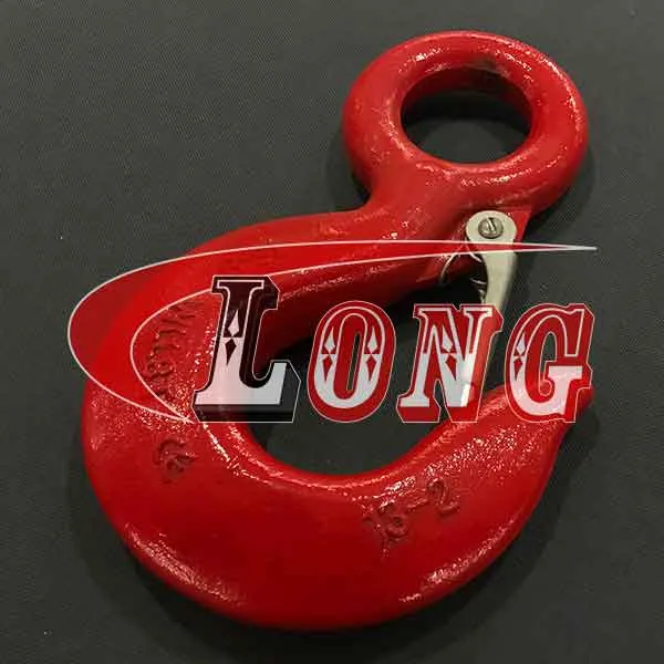 LGRIG® Grade 80 Eye Hoist Hook with Latch