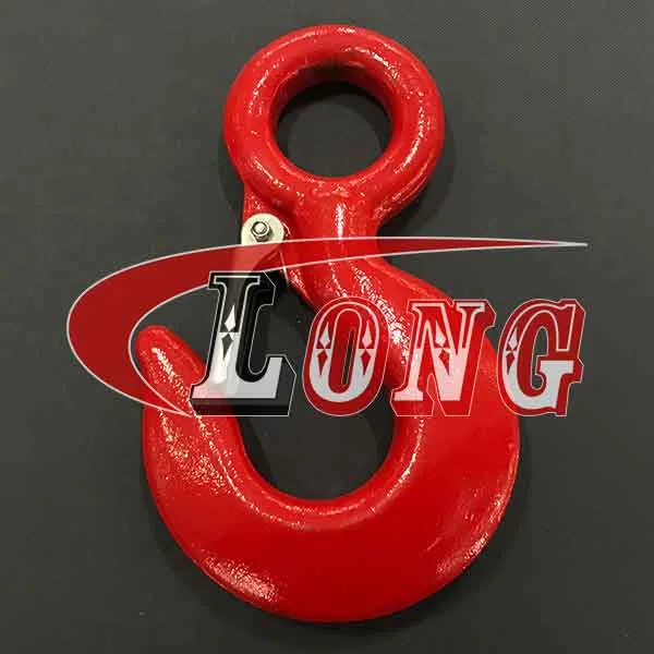 LGRIG® Grade 80 Eye Hoist Hook with Latch