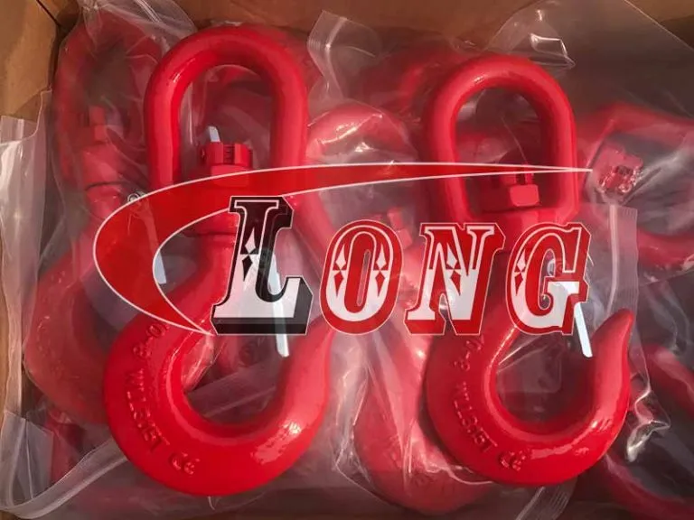 LGRIG® Grade 80 Swivel Hoist Hook with Latch