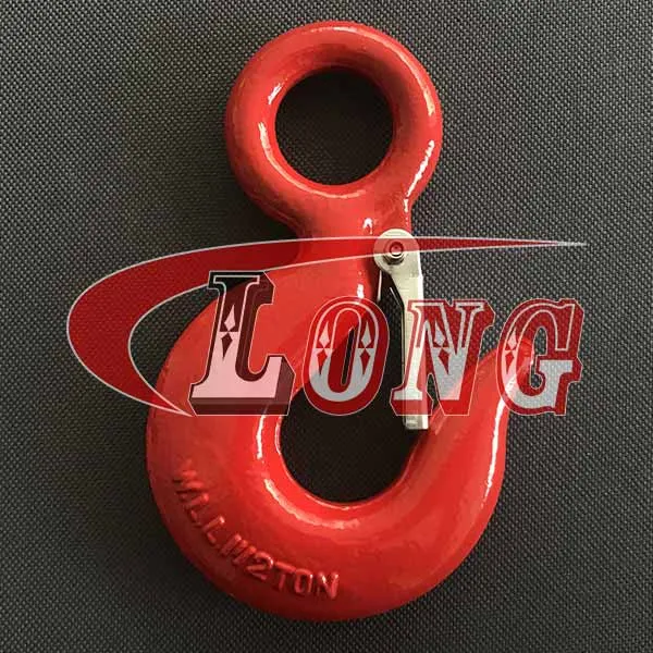LGRIG® Eye Hoist Hook with Latch LG320C Grade 43 High Test