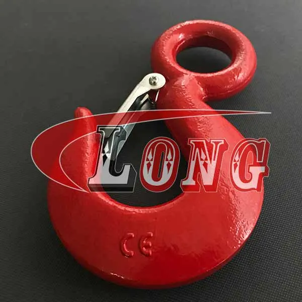 LGRIG® Eye Hoist Hook with Latch LG320A Grade 70