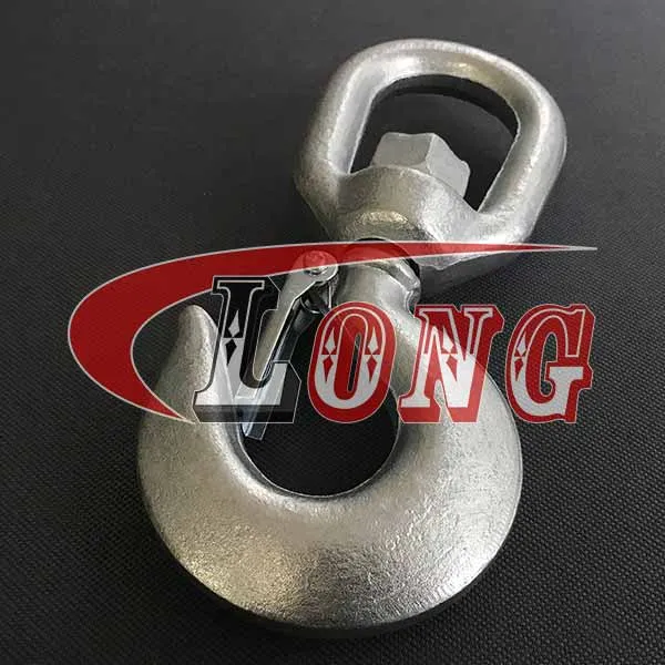LGRIG® Swivel Eye Hoist Hook with Latch Grade 70