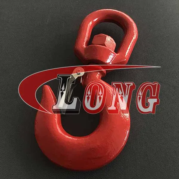 LGRIG® Swivel Eye Hoist Hook with Latch Grade 43 High Test