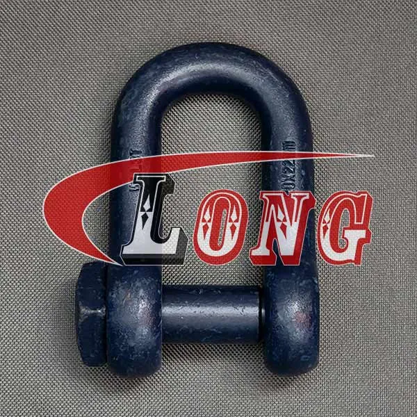 LGRIG® Blue Painted Steel Shackle Dee Trawler Square Head Pin