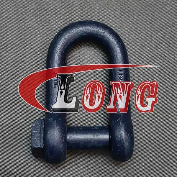 LGRIG® Blue Painted Steel Shackle Dee Trawler Square Head Pin