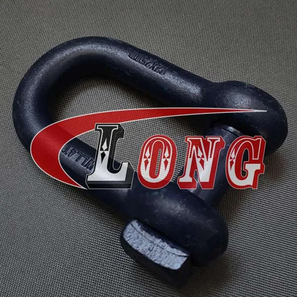 LGRIG® Blue Painted Steel Shackle Dee Trawler Square Head Pin