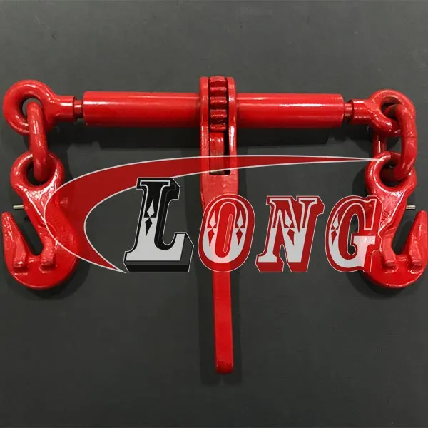 LGRIG® Grade 80 Ratchet Chain Load Binder with Safety Hooks EN12195-3
