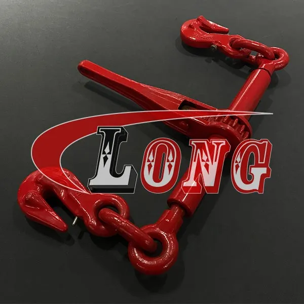 LGRIG® Grade 80 Ratchet Chain Load Binder with Safety Hooks EN12195-3