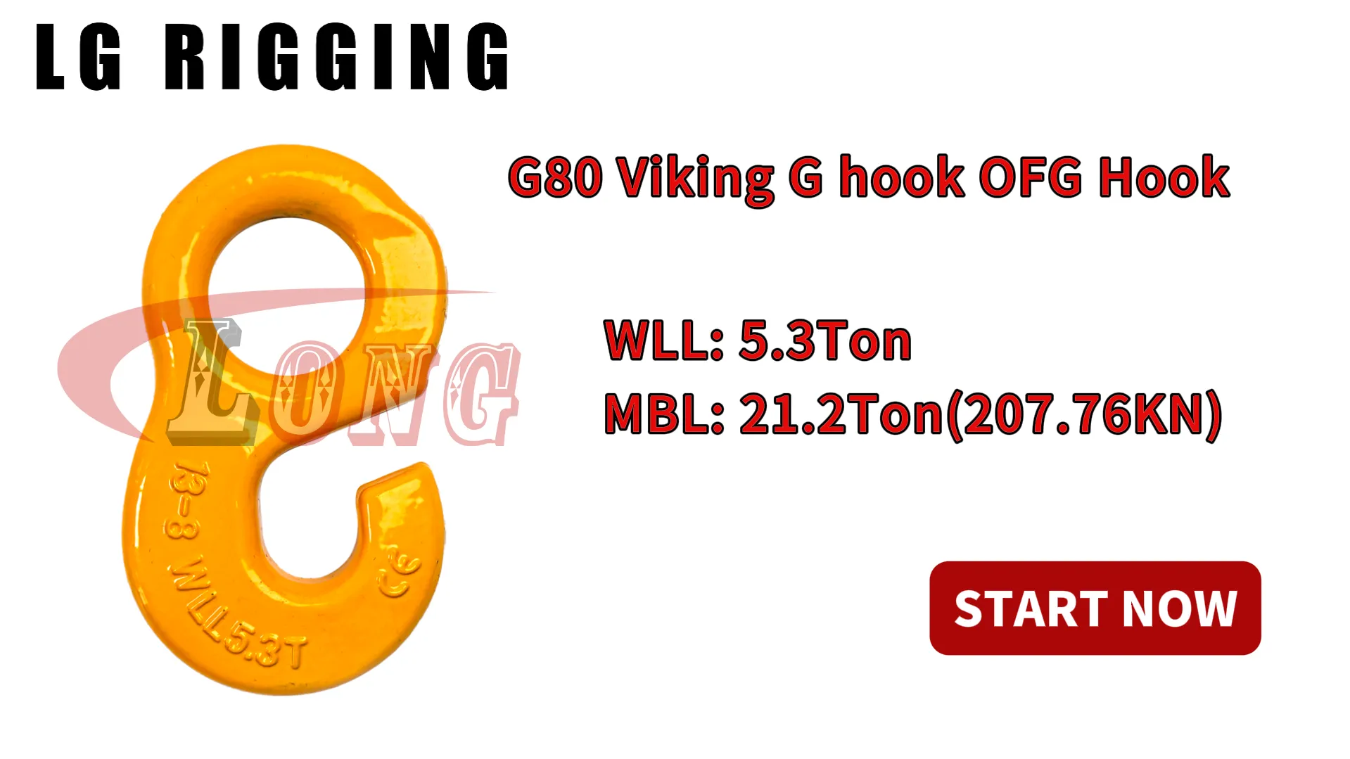 LGRIG® Break Test 5.3T G80 Viking G hook OFG Hook