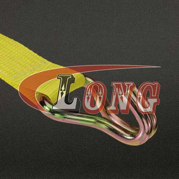 LGRIG® 4 Inch Ratchet Strap with Wire Hooks