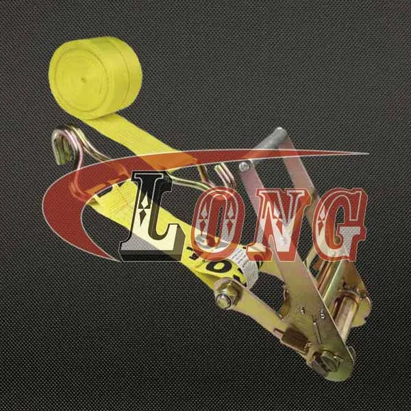 LGRIG® 4 Inch Ratchet Strap with Wire Hooks