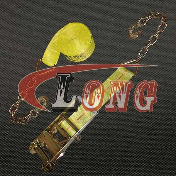 LGRIG® 3 Inch Ratchet Strap with Chain Extensions
