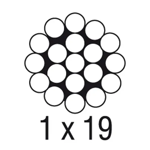 LGRIG® 1×19 Galvanized Aircraft Cable