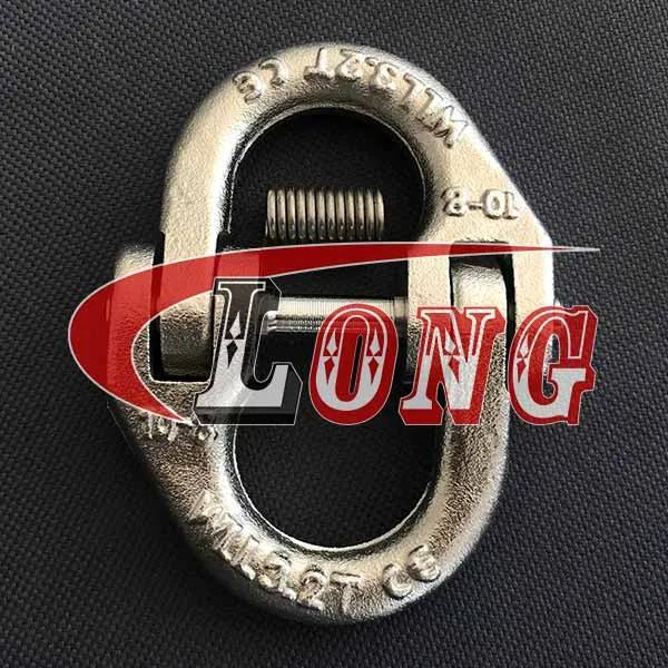 LGRIG® Drop Forged Stainless Steel Hammerlock Chain Connector European Type for Stainless Rings