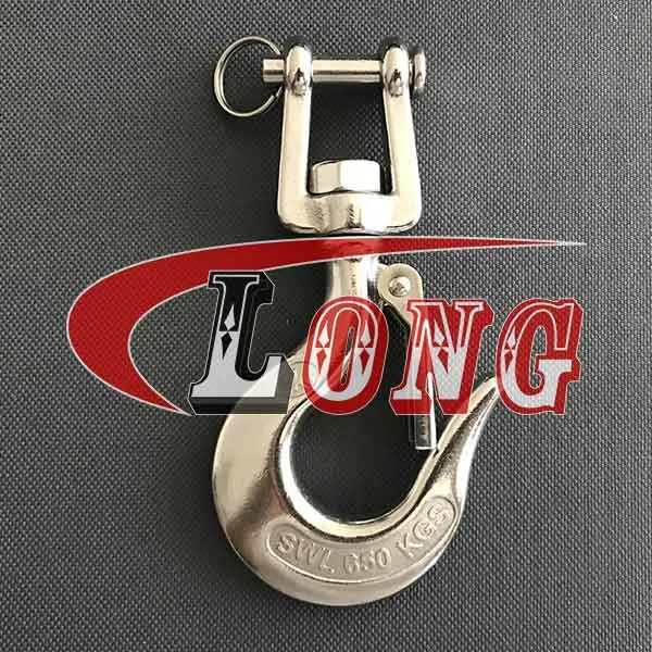 LGRIG® Clevis Swivel Hook with Latch Stainless Steel