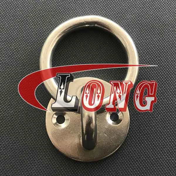 LGRIG® Stainless Steel Round Pad Eye Plate with Ring for Eye Plate, Eye Straps, Angles