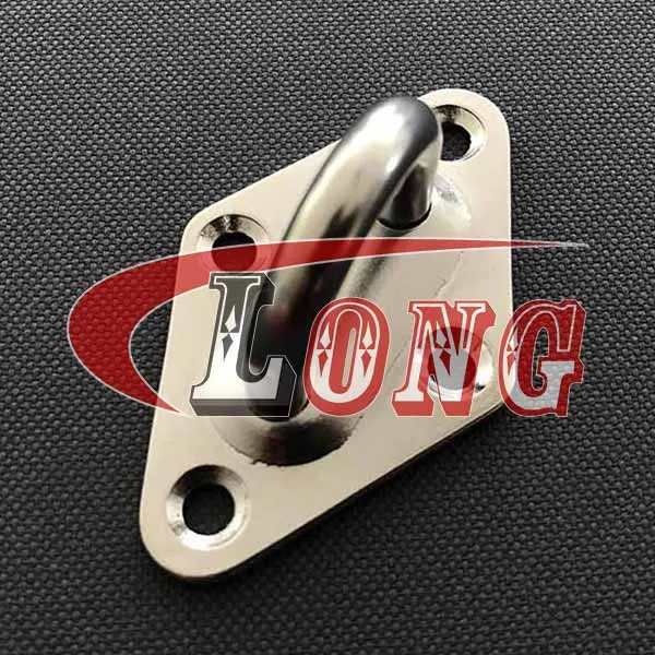 LGRIG® Stainless Steel Diamond Pad Eye Diamond Eye Plate for Eye Plate, Eye Straps, Angles