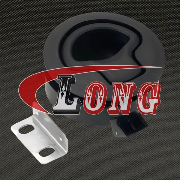 LGRIG® Marine Flush Pull Slam Latch Black Plastic 2 Inch