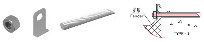 Anchor Bolt Ⅱ of LGRIG® Corner Arch Fenders