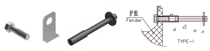 Precast Nut of LGRIG® Corner Arch Fenders