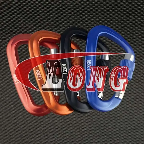 LGRIG® Aluminum D-Shaped Locking Carabiner